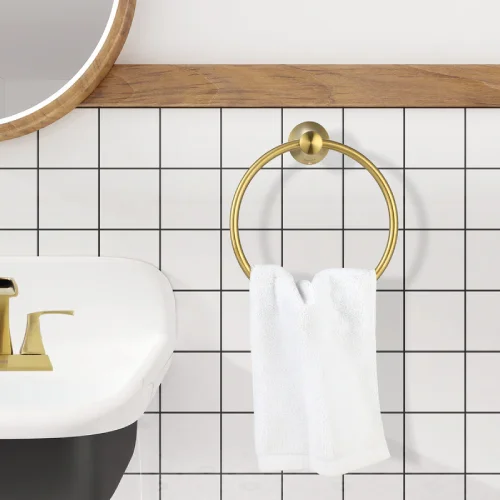 wall mounted hand towel ring